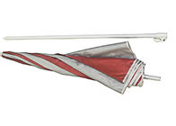 Customized Logo Design Portable Beach Umbrella 3.00mm Ribs Polyester Fabric supplier