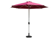 150cm Retractable Beach Umbrella Uv Protection White Coated Metal Pole supplier