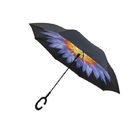 Strong  Frame Double Layer Inverted Umbrella Customized Logo Design 23 Inches supplier