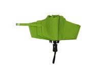 Green  Fold Up Umbrella  23 Inches 8 Panels Metal Shaft Silk screen printing supplier