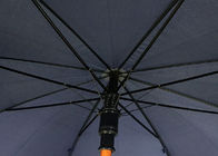 Oem Wooden Stick Umbrella , Wooden Rain Umbrella Auto Open Wooden Shaft Frame supplier