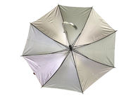 Sun Protection  J Handle Umbrella Surface Coated With Silver Glue Layer supplier
