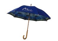 Double Canopy Printed Umbrella For Advertising Customized Logo Design Easy To Dry supplier