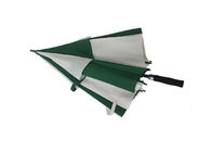 Gree White Printed Golf Umbrellas Fiberglass Haft Automatic Open Manual Close supplier