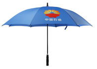 Blue Windproof Golf Umbrellas , 	Promotional Golf Umbrellas Water Resistant supplier