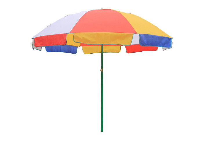 Windproof  Sturdy Portable Beach Umbrella , Uv Beach Umbrella  Operate Smoothly Easily supplier