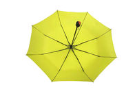 Yellow Fold Up Umbrella , Lightweight Folding Umbrella Strong  Frame supplier