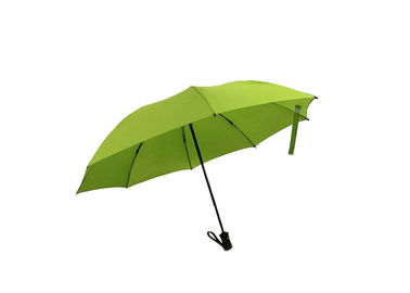 Green  Fold Up Umbrella  23 Inches 8 Panels Metal Shaft Silk screen printing supplier