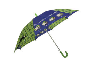 Polyester Pongee Fabric Cute Kids Umbrella , Kids Compact Umbrella Metal Ribs supplier