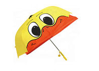 Yellow Strong  Frame Cute Kids Umbrella Customized Logo Design  Operate Smoothly Easily supplier