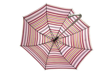 Colorful Striped Kids Rain Umbrella Heavy Duty Single Canopy  Comfortable supplier