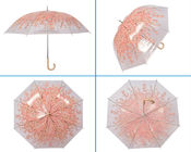 33 Inches Clear Plastic Rain Umbrellas 97cm  Operate Smoothly Easily supplier