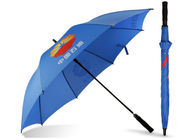 Blue Windproof Golf Umbrellas , 	Promotional Golf Umbrellas Water Resistant supplier