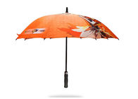 Plastic Handle Automatic Golf Umbrella Black Metal Ribs Auto Open Manual Close supplier